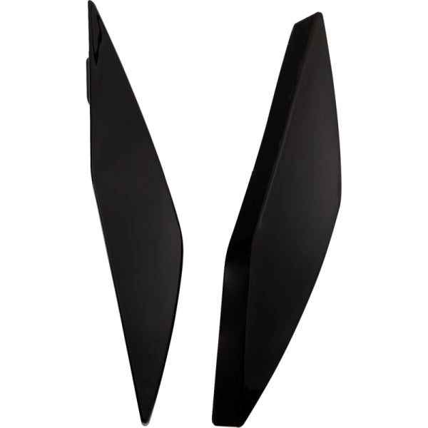 Couvercles Latéraux pour Casques Ultraflite Icon Noir Brillant