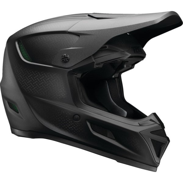 Casque de Motocross Reflex Sport Carbon Noir de gauche