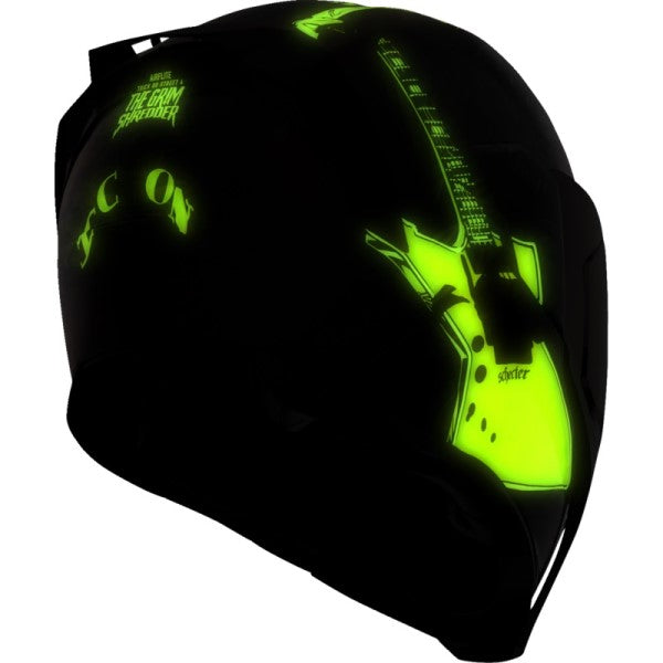 Casque Intégral de Moto Airflite Trick or Street 4 Multicolore Fluorescent incliné de dos