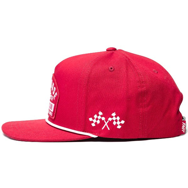 Casquette Acclaim/Fasthouse/rouge de profil
