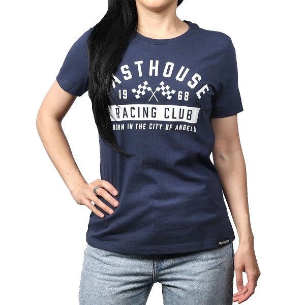 T-Shirt Acclaim Femme Bleu Foncé essayage de face