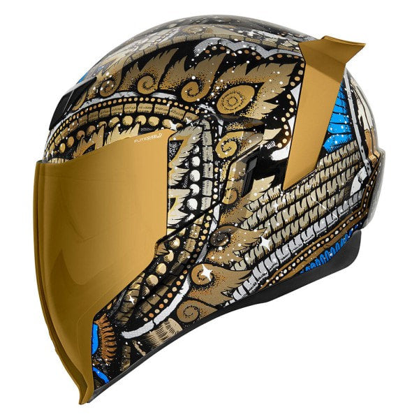 Casque de Moto Intégral Airflite Daytripper or, côté gauche