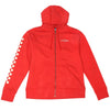 Coton Ouaté Anchor Zip-Up Rouge, de face