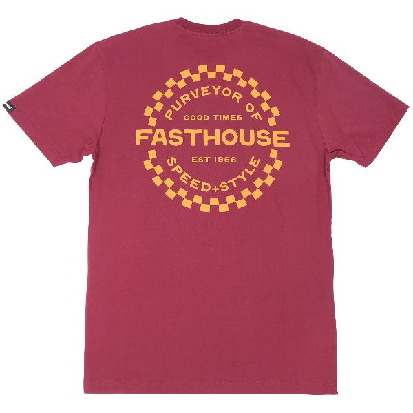 T-Shirt Anchor/Fasthouse/brun foncé de dos