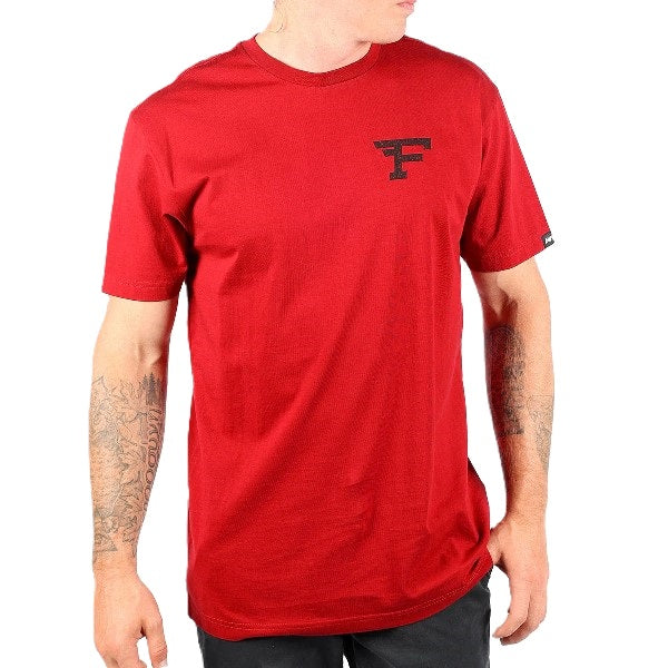 T-Shirt Arthur/Fasthouse/brun foncé de face