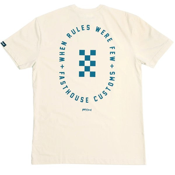 T-Shirt Aspire Blanc/Bleu de dos