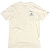 T-Shirt Aspire Blanc/Bleu de face