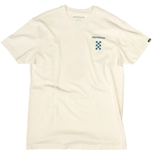 T-Shirt Aspire Blanc/Bleu de face