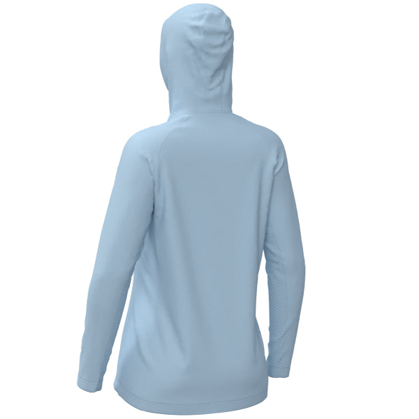 Coton Ouaté Attack UPF Femme FXR bleu, de dos