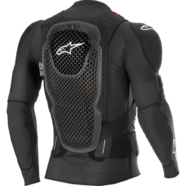 Chandail de Motocross Bionic Pro V3 Plasma Alpinestars noir blanc et rouge, de dos