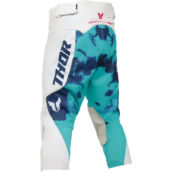 Pantalon de Motocross Launchmode Bleach Junior Blanc/Bleu Arrière