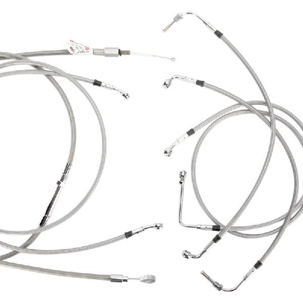 08-13 FLH 15" CABLE CONTROL KIT ABS S/S