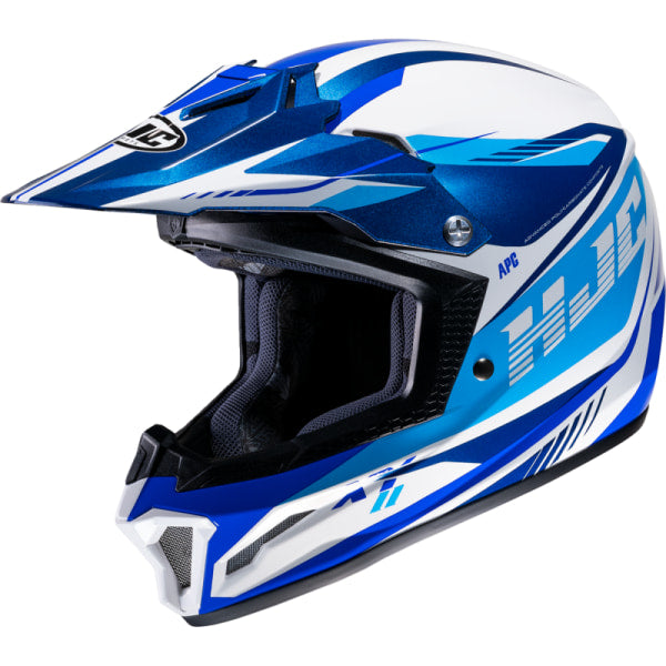 Casque de Motocross CL-XY2 Drift HJC bleu et blanc