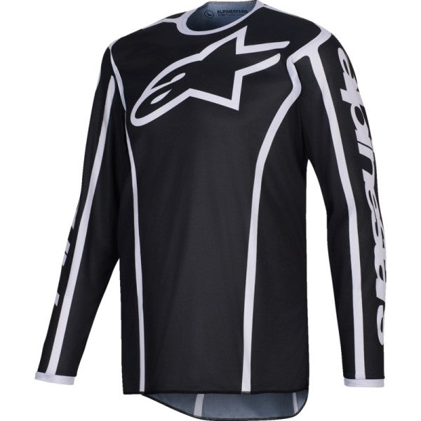 Chandail de Motocross Fluid Apex Noir/Gris de face