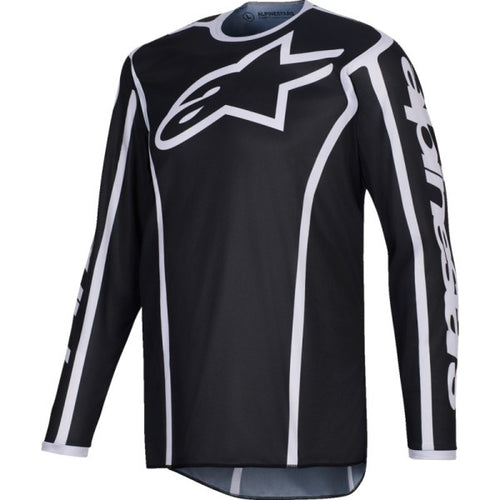 Chandail de Motocross Fluid Apex Noir/Gris de face