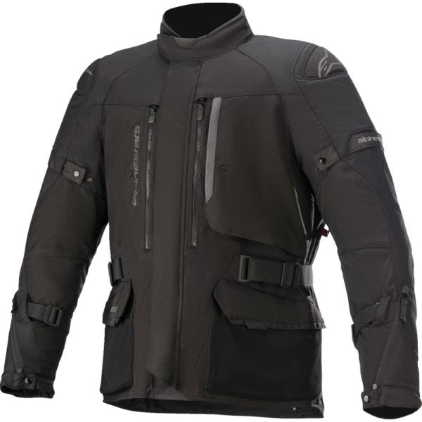 Manteau de Moto Ketchum Gore-Tex Noir de face