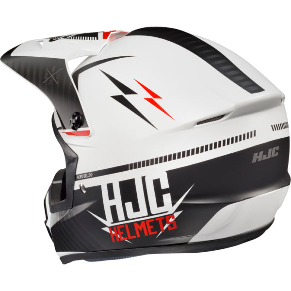 Casque de Motocross CS-MX2 Tweek SF HJC noir et rouge, arrière