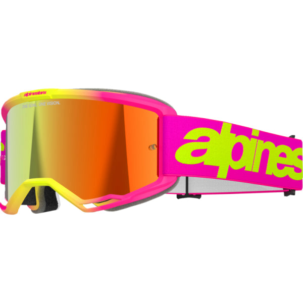 Lunette de Motocross Vision 5 Wordmark Alpinestars rose