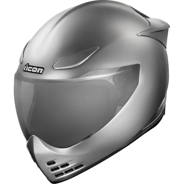 Casque Intégral de Moto Domain Cornelius Argent incliné de face