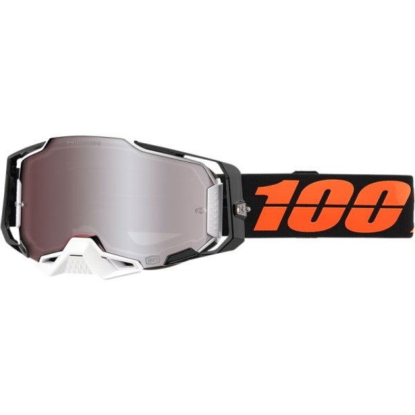 Lunettes de Motocross Armega Hiper à Lentilles Miroir Noir/Orange