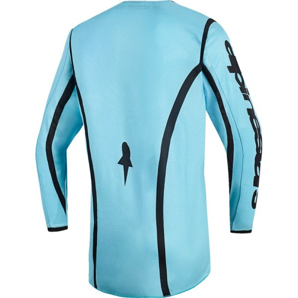 Chandail de Motocross Stella Fluid Apex Femme Turquoise de dos