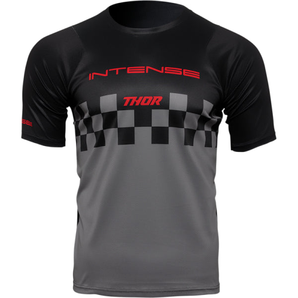 Chandail de Vélo Intense Chex Thor Noir/Gris, de face