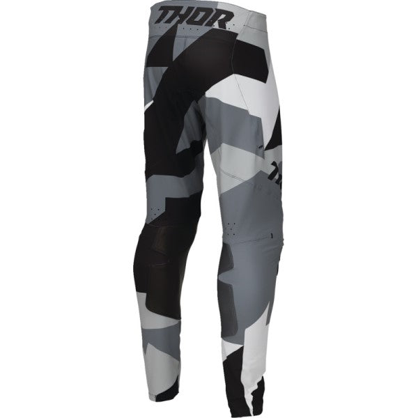 Pantalon de Motocross Sportmode Brave Noir/Gris incliné de dos à droite