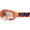 Lunettes de Motocross Racecraft 2 à Lentille Claire Orange