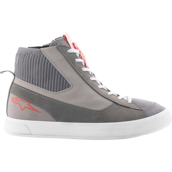 Chaussures de Moto Stated Gris/Blanc de gauche