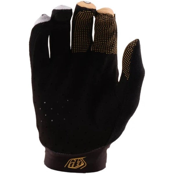 Gants de Vélo Ace Yo Moto Beige de l'intérieur