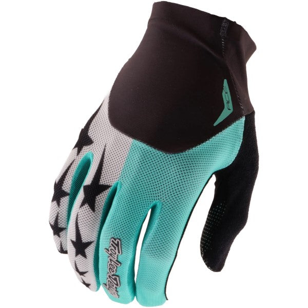Gants de Vélo Ace Yo Moto Turquoise de l'extérieur