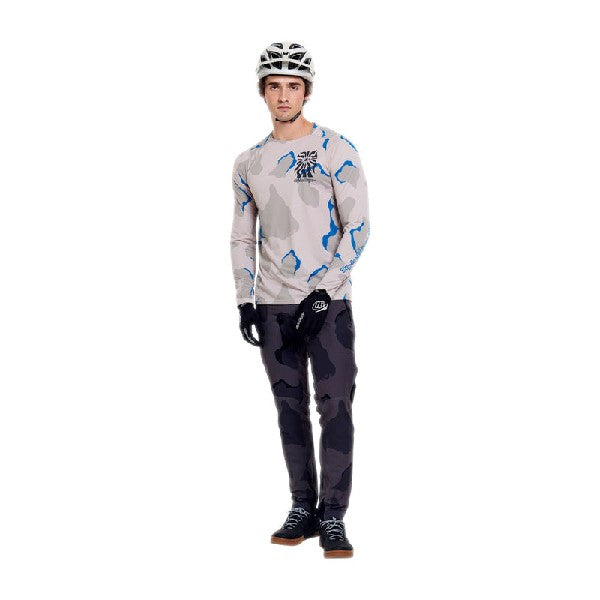 Pantalon de vélo Skyline Pro Camo Carbone, de face