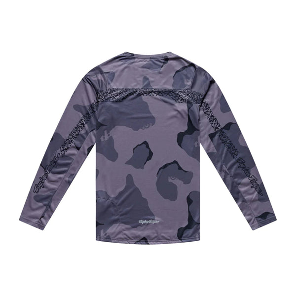 Chandail de vélo Skyline Pro Flow Camo  Troy Lee Designs Gris, de dos