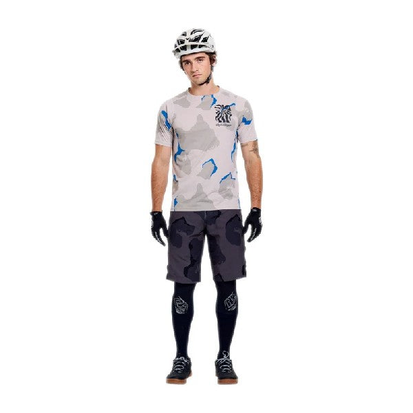 Short de vélo Skyline Pro X BN3TH Liner Camo Carbone, de face