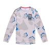 Chandail de vélo Skyline Pro Flow Camo  Troy Lee Designs Gris/Bleu, de face