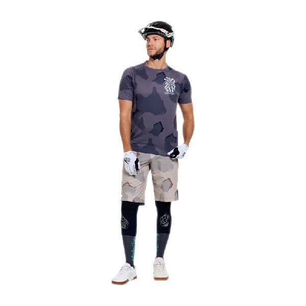Short de vélo Skyline Pro X BN3TH Liner Gris Camo, de face
