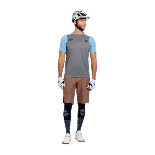 Short de vélo Skyline Pro X Shell Brun, de face