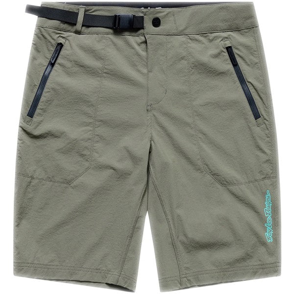 Short de Vélo Skyline Trail Shell Mono Gris/Vert de face
