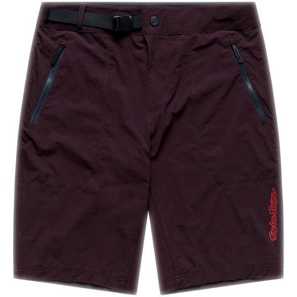 Short de Vélo Skyline Trail Shell Mono Bordeaux de face