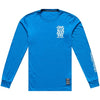 Maillot de Vélo Skyline Ride One Eye Manches Longues Bleu de face