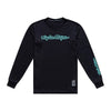 Maillot de Vélo Skyline Ride Signature Noir/Bleu, de face