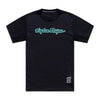 Maillot de Vélo Skyline Ride Signature Manches Courtes Noir/Bleu, de face