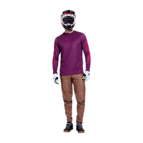 Pantalon de vélo Sprint Pro Bordeaux Brun, de face