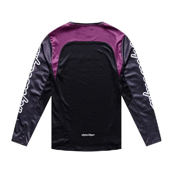 Maillot de Vélo Stage Signature Manches Longues Carbone, de dos
