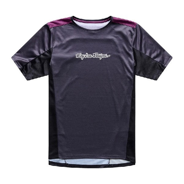 Maillot de Vélo Stage Signature Manches Courtes Carbone, de face