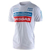 T-Shirt TLD GasGas Team Core Blanc, de face