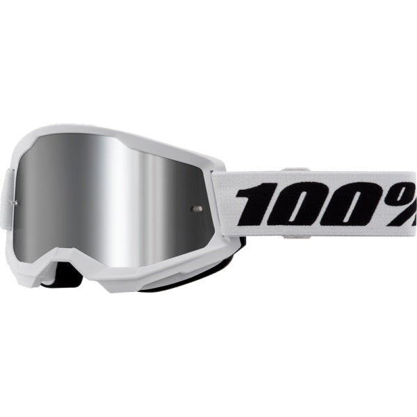 Lunettes de Motocross Strata 2 Lentille Miroir Blanc