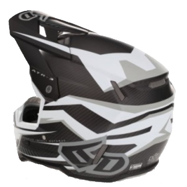 Casque de Motocross ATR-3 Rival Blanc mat, Dos