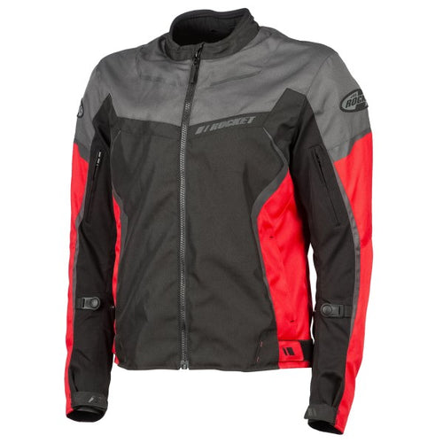 Motorcycle Jacket Blaster /Joe Rocket/Noir gris rouge de face