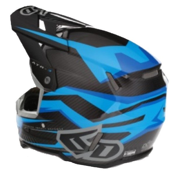 Casque de Motocross ATR-3 Rival Bleu, Dos